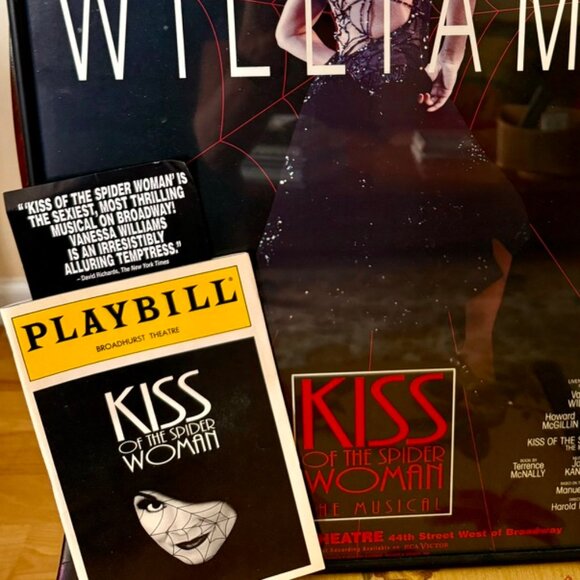VANESSA WILLIAMS, KISS OF THE SPIDER WOMAN, FRAMED BROADWAY POSTER & PLAYBILL'94 - Picture 8 of 11